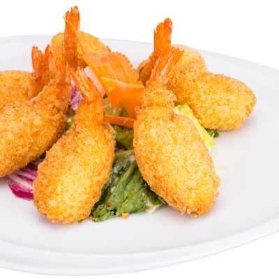 Fried,Organic,Coconut,Shrimp,With,Cocktail,Sauce