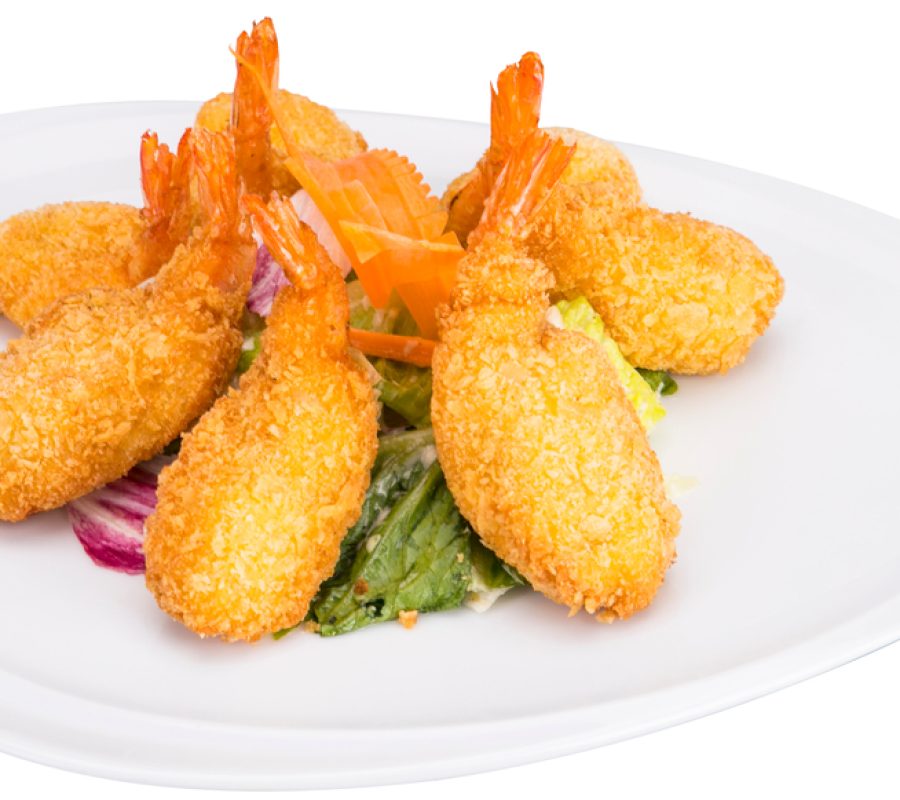 Fried,Organic,Coconut,Shrimp,With,Cocktail,Sauce