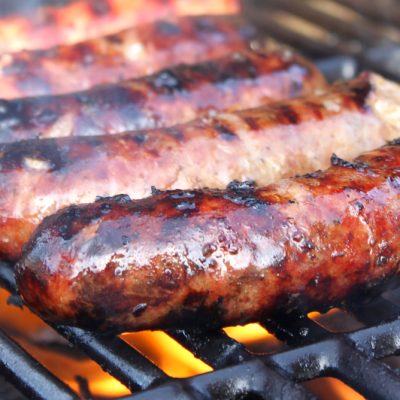 Sausages,On,Grill